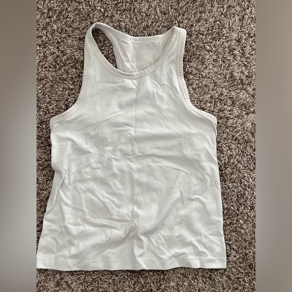 Lululemon Align Hip-Length Racerback Tank Top White WHT Women's Size 2